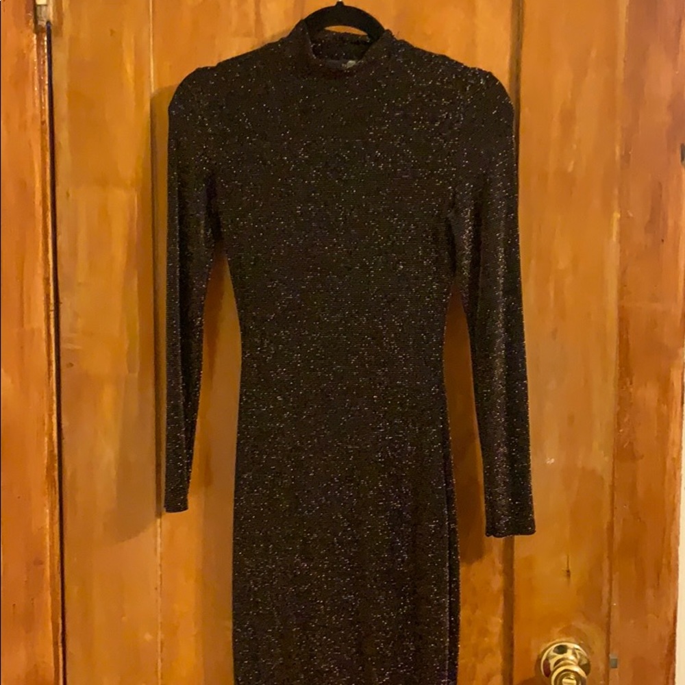 Boohoo Sparkly Midi Dress